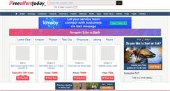 Desktop Screenshot of freeofferstoday.in